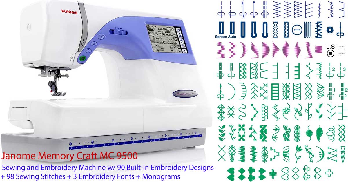 Janome Memory Craft MC9500 Sewing & Computerized Embroidery Machine review