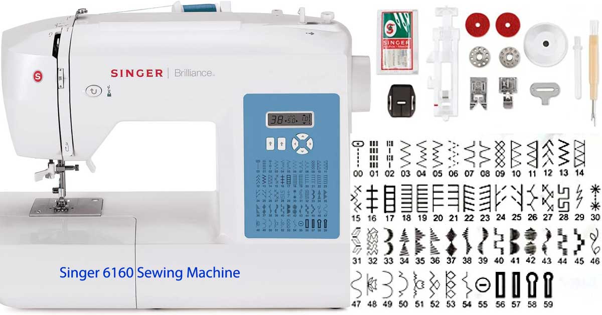Singer Brilliance 6160 Review 154 stitch applications computerized sewing machine